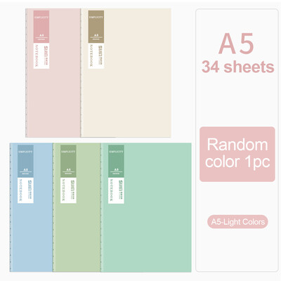 Bilježnica s crtom A5/B5 Bilježnica Planer Bilježnica 34 lista Bilježnica Vježbenica Dnevni dnevnik Popisi zadataka Nasumične boje