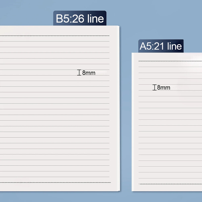 Bilježnica s crtom A5/B5 Bilježnica Planer Bilježnica 34 lista Bilježnica Vježbenica Dnevni dnevnik Popisi zadataka Nasumične boje
