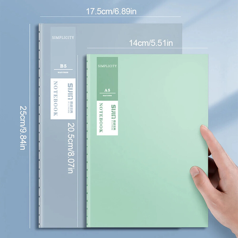 Bilježnica s crtom A5/B5 Bilježnica Planer Bilježnica 34 lista Bilježnica Vježbenica Dnevni dnevnik Popisi zadataka Nasumične boje