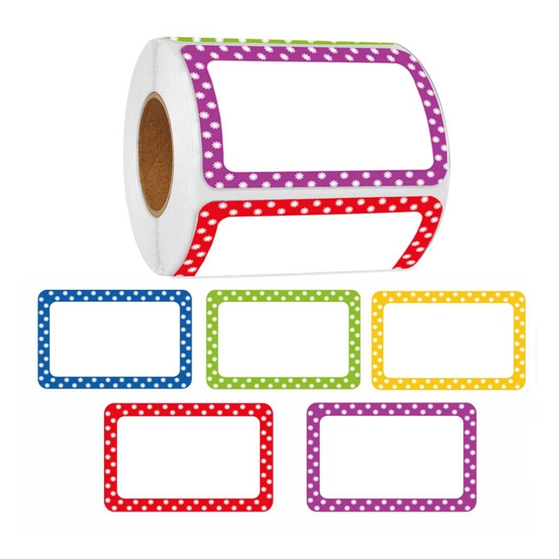 1 ролка/300 бр. Етикети с имена Стикери Hello My Name Is Етикети за офис срещи Училище Начало Декор Изкуство Направи си сам Орнамент Декорация на стая