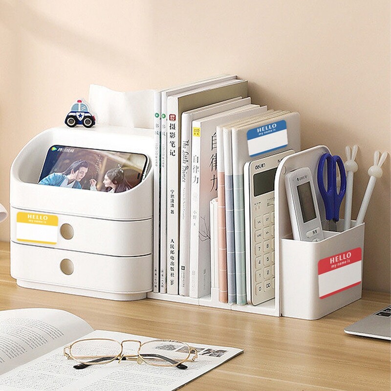 1 ролка/300 бр. Етикети с имена Стикери Hello My Name Is Етикети за офис срещи Училище Начало Декор Изкуство Направи си сам Орнамент Декорация на стая