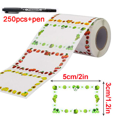 250 tk tühjad nimekleebised Kirjutatavad kuupäevasildid kooliõpetajatele lastele lauariided hoiukarbid pakendimärgised pliiatsiga sildid