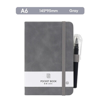 A6 Planner Notepad kaasaskantav taskuraamatu väljalõigete album PU ärimärkmik geelpliiatsiga igapäevaste plaanide raamat õpilastele koolitarbed