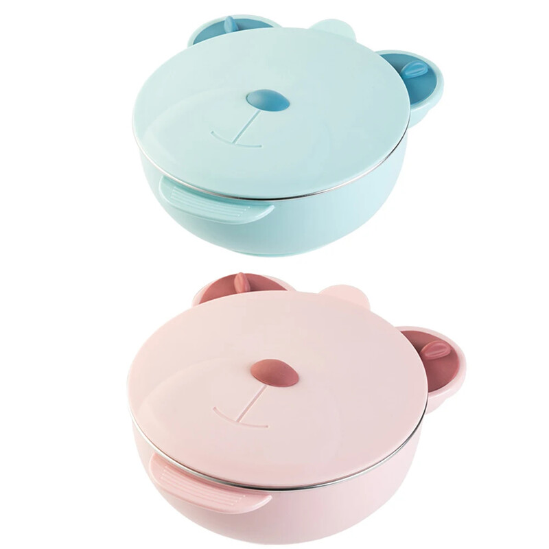 Söögiriistade isolatsioon söötmine õhtusöögitaldrik lõunakarp beebi lauanõud kaasaskantav roostevabast terasest kauss lastele Bento kast