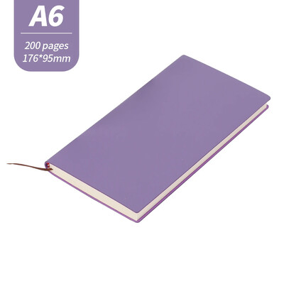 Caiet de afaceri A6 din piele moale PU Planificator săptămânal Blocnotes pentru călători Agenda hârtie de scris Jurnal Carte Rechizite școlare de birou