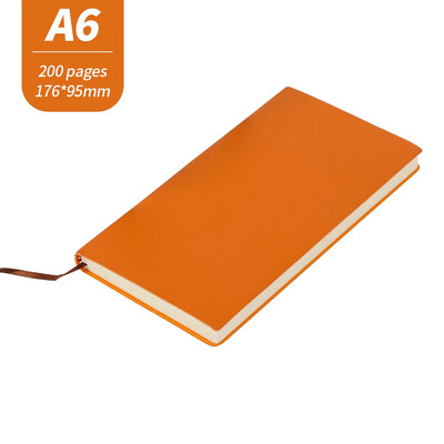 Caiet de afaceri A6 din piele moale PU Planificator săptămânal Blocnotes pentru călători Agenda hârtie de scris Jurnal Carte Rechizite școlare de birou