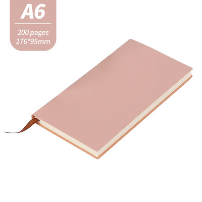 Caiet de afaceri A6 din piele moale PU Planificator săptămânal Blocnotes pentru călători Agenda hârtie de scris Jurnal Carte Rechizite școlare de birou