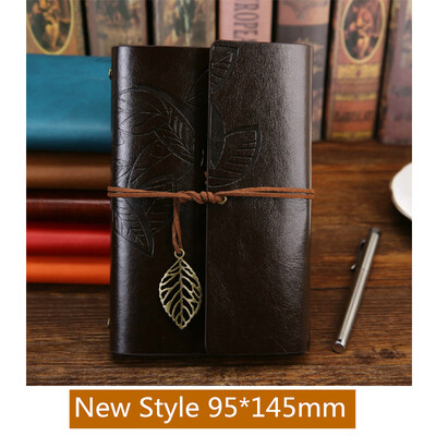 Retro spiraalmärkmiku päevik Märkmik Vintage Piraat-ankrud PU-nahast märkmeraamat Vahetatavad kirjatarvete kingitused reisijatele