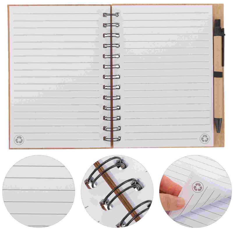Caiet Jurnal în spirală Note Caiete cu căptușeală Planificator Tampoane cu sârmă Bloc de note Subiect A5 Munca zilnică Coperți cartonate Fir dublu