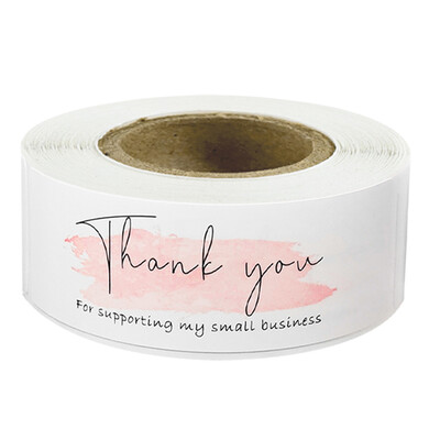 120 tk/rull Värviline tänukleebise pitseri silt Aitäh, et toetate minu väikeettevõtte kleebis Pulma väljalõigete albumi kleebis