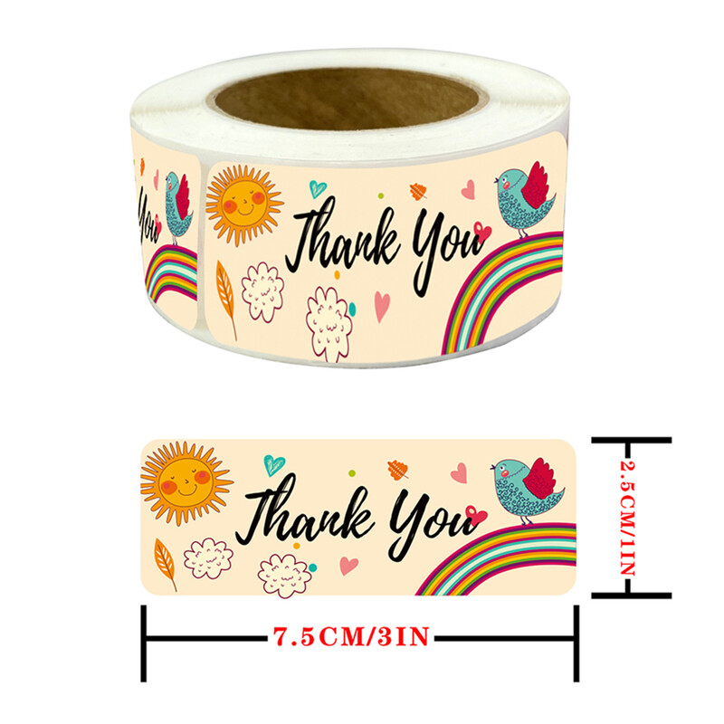 120 tk/rull Värviline tänukleebise pitseri silt Aitäh, et toetate minu väikeettevõtte kleebis Pulma väljalõigete albumi kleebis