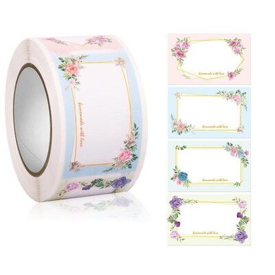 250 buc Etichete pentru biberoane Etichete cu nume Etichete cu nume florale pentru sala de clasă, școală, birou, decorațiuni pentru baby shower, decorațiuni pentru petrecerea de naștere