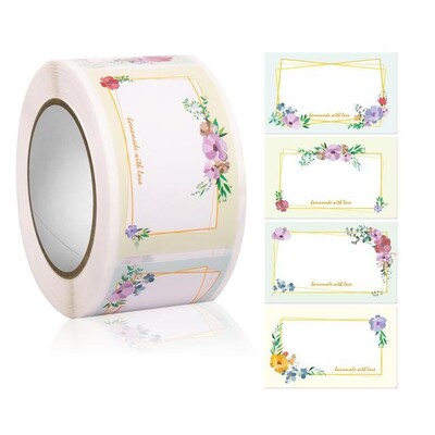250 buc Etichete pentru biberoane Etichete cu nume Etichete cu nume florale pentru sala de clasă, școală, birou, decorațiuni pentru baby shower, decorațiuni pentru petrecerea de naștere