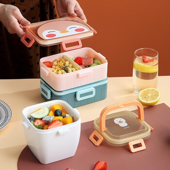 Kawaii Cute Bento Кутия за обяд за деца Момичета Деца Училищни Преносими мини сандвичи Кутии за контейнери за храна