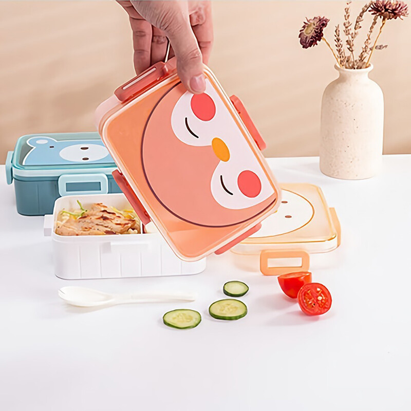 Kawaii armas Bento lõunakarp lastele, tüdrukutele, lastele, kooli kaasaskantavad mini-snäkivõileivakarbid