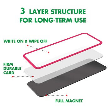 MOHAMM-Ετικέτα ονόματος Magnetic Dry Erase, Επαναχρησιμοποιήσιμο αυτοκόλλητο πιάτου, Ντουλάπι για λευκούς πίνακες, Ψυγείο, Σχολείο, Γραφείο, Σπίτι, 54 τμχ