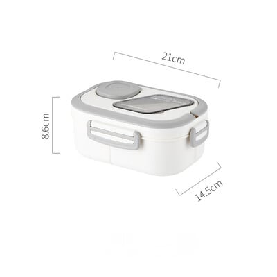 Compartiment portabil pentru cutie de prânz Paie de grâu Bento cu mâner de transport Recipiente reutilizabile pentru vesela Recipiente pentru mâncare pentru gustări