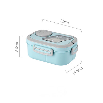 Compartiment portabil pentru cutie de prânz Paie de grâu Bento cu mâner de transport Recipiente reutilizabile pentru vesela Recipiente pentru mâncare pentru gustări