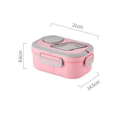 Compartiment portabil pentru cutie de prânz Paie de grâu Bento cu mâner de transport Recipiente reutilizabile pentru vesela Recipiente pentru mâncare pentru gustări
