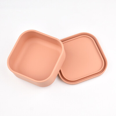 100% Силиконова Кутия за запазване на свежестта с капак Кутия за обяд Bento Купа за запазване на свежестта от плодова салата Модерна проста запечатана квадратна кутия за съхранение