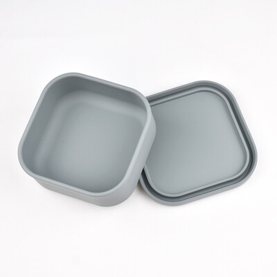 100% Силиконова Кутия за запазване на свежестта с капак Кутия за обяд Bento Купа за запазване на свежестта от плодова салата Модерна проста запечатана квадратна кутия за съхранение