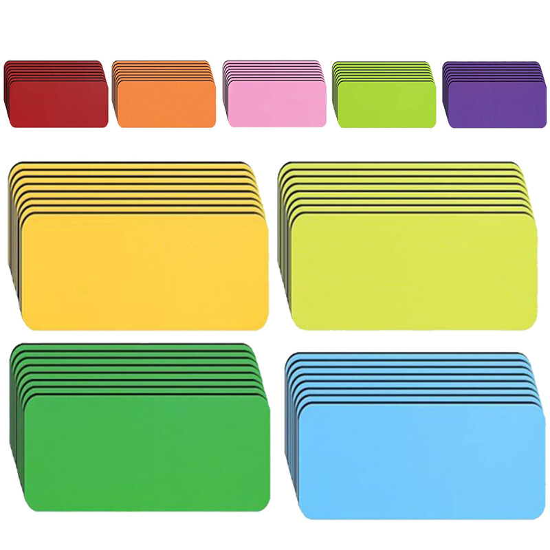 54 de buc Etichete magnetice Etichete cu magneți șters uscat Etichete pentru table albe de la frigider Nume convenabil