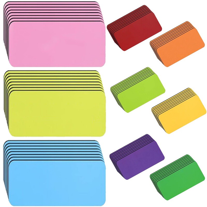 54 de buc Etichete magnetice Etichete cu magneți șters uscat Etichete pentru table albe de la frigider Nume convenabil