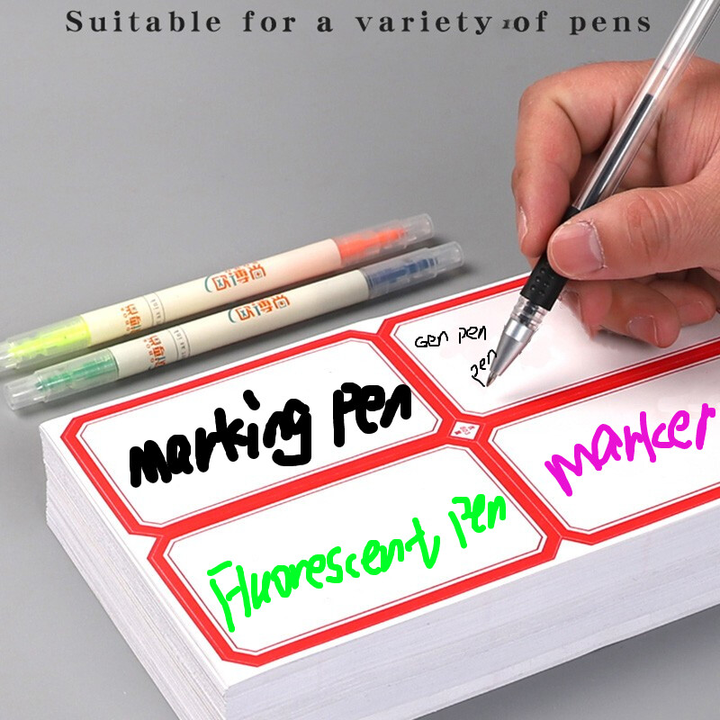 40 бр. Самозалепващ се голям етикет с празни самозалепващи се стикери за бележки Име, ръкописен голям правоъгълен движещ се етикет