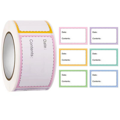 300 tk toiduainete säilituskuupäeva sildid Tühjad kirjutatavad köögi klassifikatsioonimärgiste kleebised konteinerikottide ja purkide pakendite märgistussildid