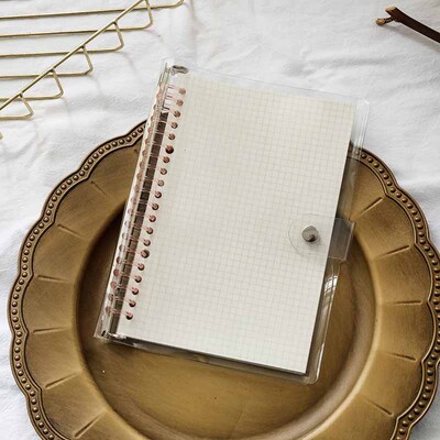 A5 B5 20 rupica za bilježnicu s slobodnim listovima, dopuna za 60 listova, spiralni uvez, papirni indeks, unutarnja stranica, točkasta mreža, prazna Connell dopisnica