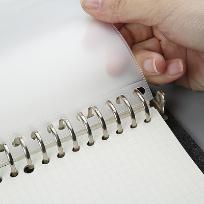 A5 B5 20 rupica za bilježnicu s slobodnim listovima, dopuna za 60 listova, spiralni uvez, papirni indeks, unutarnja stranica, točkasta mreža, prazna Connell dopisnica
