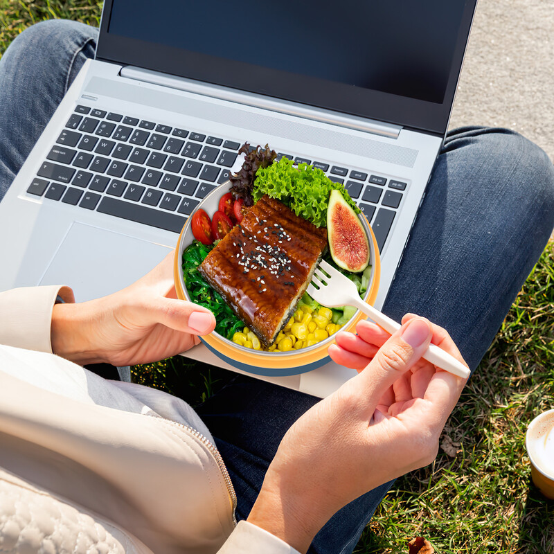 Isoleeritud sööginõud suupistete lõunakarp soojendusega lõunakarp täiskasvanutele koos kaanega kompaktse, korduvkasutatava toiduga lapsele