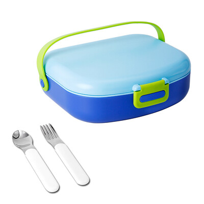 Cutie de prânz portabilă TUUTH pentru copii, cutie bento etanșă pentru cuptor cu microunde, cu grile multiple, costum pentru recipient pentru salată, sandwich-uri