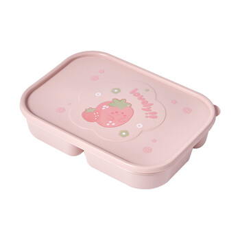 Cute Cartoon Lunch Box Fruit Lunch Box Πέντε διαμέρισμα με καπάκι κουτί πικνίκ Bento Αξεσουάρ Παιδιά Φοιτητικά κορίτσια Κουτί γεύματος