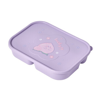 Cute Cartoon Lunch Box Fruit Lunch Box Πέντε διαμέρισμα με καπάκι κουτί πικνίκ Bento Αξεσουάρ Παιδιά Φοιτητικά κορίτσια Κουτί γεύματος