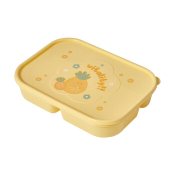 Cute Cartoon Lunch Box Fruit Lunch Box Πέντε διαμέρισμα με καπάκι κουτί πικνίκ Bento Αξεσουάρ Παιδιά Φοιτητικά κορίτσια Κουτί γεύματος