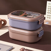 Cutie portabilă de prânz, compartiment din oțel inoxidabil, cutie pentru fructe, pentru copii, elev, școală, în aer liber, picnic, cutie de bento proaspătă