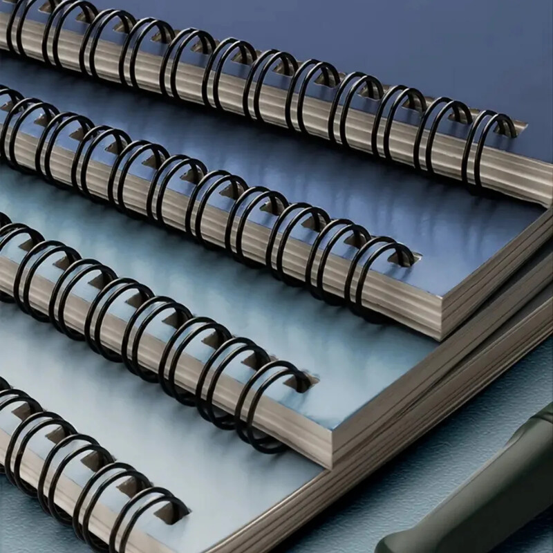 A5, 1 set od 4 komada, po 40 listova, jednostavna plava, bilježnica u zavoju, osnovnoškolci, studenti, za ured, bilježnica