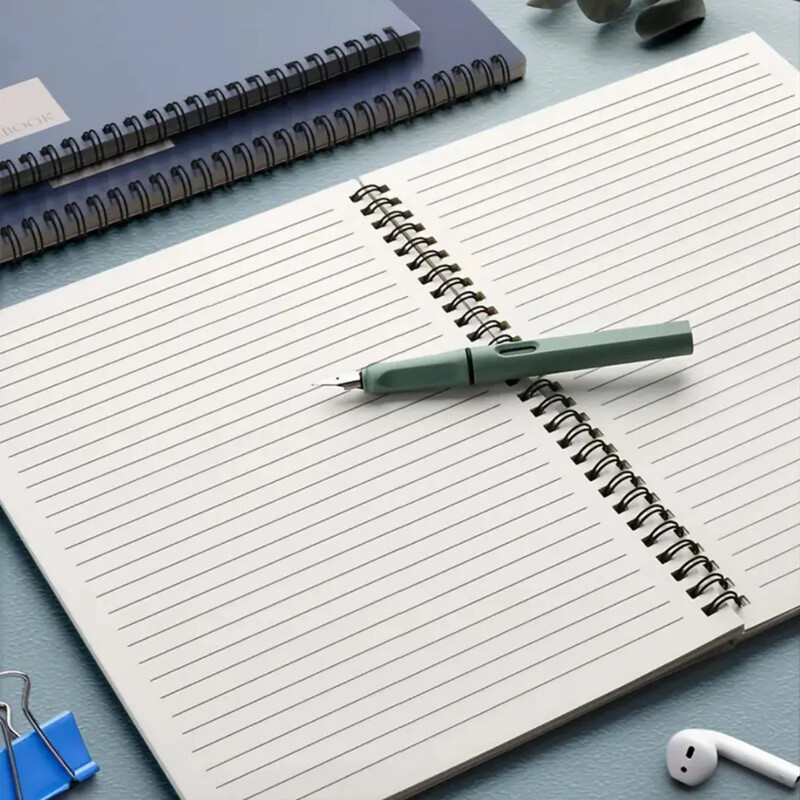 A5, 1 set od 4 komada, po 40 listova, jednostavna plava, bilježnica u zavoju, osnovnoškolci, studenti, za ured, bilježnica