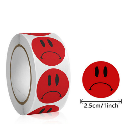 Karštas veido lipdukas Apdovanojimas Animacinis lipdukas Mokytojai Vaikai Padėkos Apvalios fluorescencinės spalvos dėmės Prekės Laimės paskata