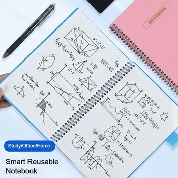 A5 Erasable Notebook Paper Многократно използваем Smart Wirebound Notebook Преносим водоустойчив Notepad Spiral Note Book Дневник