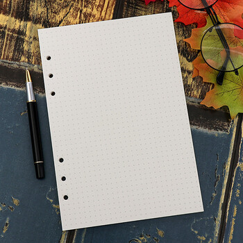 Σημειωματάριο A5 Loose Leaf Refill Spiral Binder Εσωτερική σελίδα Ημερολόγιο Εβδομαδιαίο Μηνιαίο Σχεδιασμό Εκκρεμοτήτων Λίστα γραμμών με κουκκίδες Εσωτερικό χαρτί