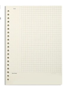 A5 B5 jooneline võrk 20 auguga lahtiste lehtedega sülearvuti täite spiraalköitepaber