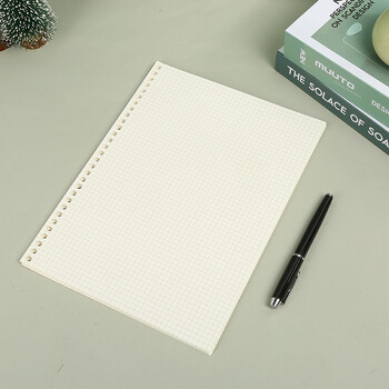 A5 B5 Line Grid 20Holes Loose-Leaf Notebook Refill Spiral Binder Paper Index Вътрешна страница Точкова решетка Празна Канцеларски материали Connell