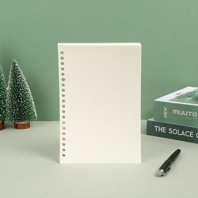 A5 B5 jooneline võrk 20 auguga lahtiste lehtedega sülearvuti täite spiraalköitepaber