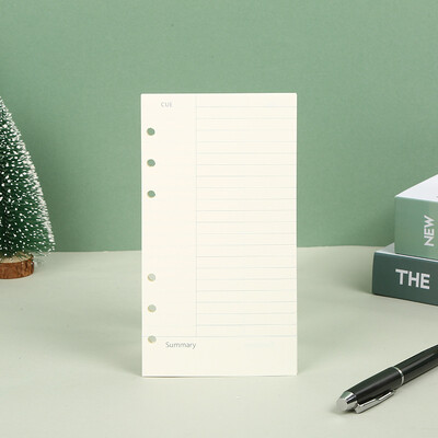 A5 B5 jooneline võrk 20 auguga lahtiste lehtedega sülearvuti täite spiraalköitepaber