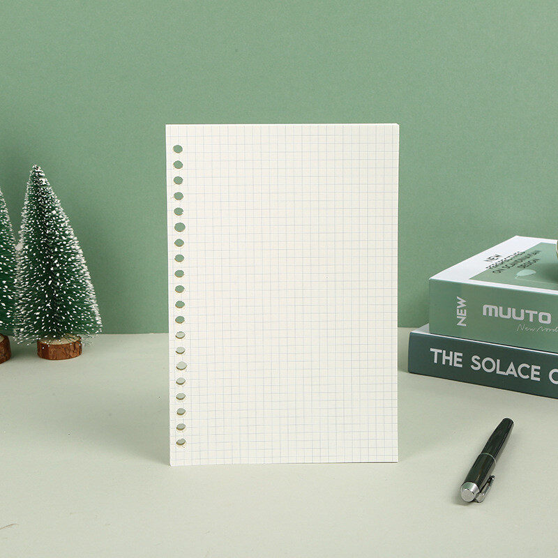 A5 B5 jooneline võrk 20 auguga lahtiste lehtedega sülearvuti täite spiraalköitepaber