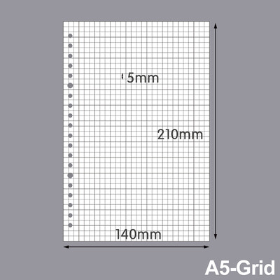 A5 A4 B5 Reîncărcare caiet cu frunze libere Liant în spirală Pagina interioară Săptămânal Lunar De făcut Linie Dot Grilă în interiorul hârtiei Papetarie