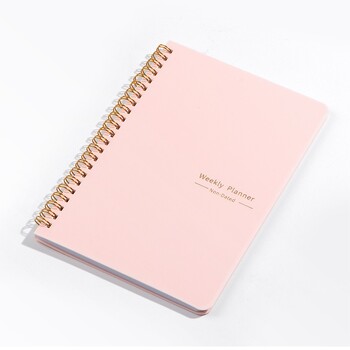 Английски График Weekly Planner52 Weekly Coil Planner Notebook График Дневи и планове за 2024 г. 2025 г. Дневници на корицата на паспорта