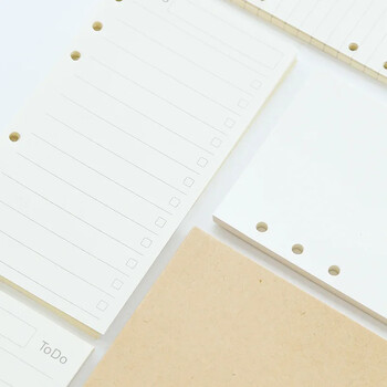 Fromthenon Cute Filler Paper Refill за Filofax Spiral Notebook A5 A6 A7 Планер Цветна решетка Празен списък със задачи Основни канцеларски материали